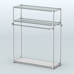 Островная торговая система ХРОМ 1200 мм №6, Ясень Анкор светлый