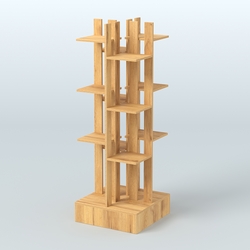 Стойка цветочница №2, Дуб Золотистый