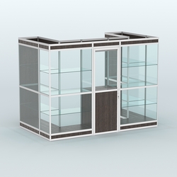 Павильон из профиля пристенный №2в (4,05 кв. м), Дуб Венге