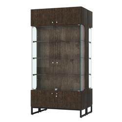 Витрина Монти №5 двусторонняя, Дуб Венге