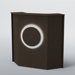 Ресепшен угловой КРУГ №2, Дуб Венге