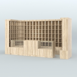 Павильон вместительный для продажи чая и кофе №10, Дуб сонома