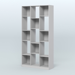 Стеллаж из ДСП серии ЛОФТ №10-1, Серый