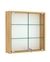 Витрина настенная №1-1А с прозрачными полками Дуб Золотистый