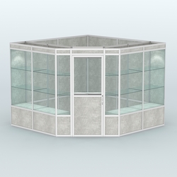 Павильон из профиля угловой №8а (9 кв.м), Метрополитан Грей