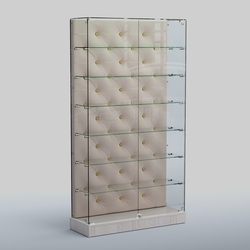 Низкая стеклянная витрина КАПИТОНЕ №9-ХП, Ясень светлый+01 C