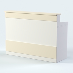 Стол - верстак широкий с ящиками и дверью №3, Крем Вайс + Белый