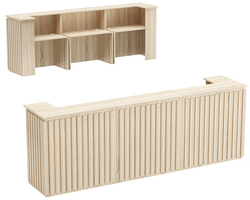 Стойка ресепшен ГРАУНД №3Г, Дуб Сонома