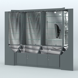 Павильон серии Эталон с зеркальными стенками  №2, Темно-Серый