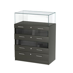 Прилавок ювелирный "Диаманд" №3-1000 пристенный, Черный