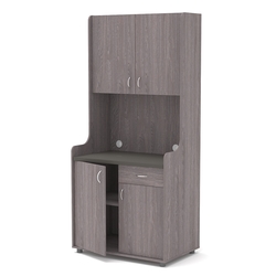 Офисная мини-кухня ЭЛЕГИЯ №2А, Ясень Анкор темный