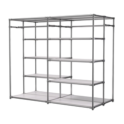 Хромированное вешало ПЛАТФОРМА №2-3 с полками ДСП 16мм, Ясень Анкор светлый - U31104