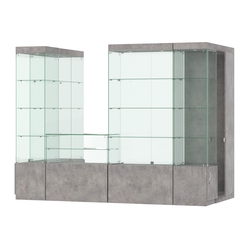 Павильон ИСТРА пристенный №4а (3, 64 кв.м), Бетон Чикаго светло-серый F186 ST9