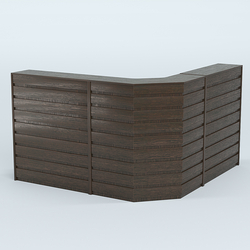 Ресепшен серии ПРАЙМ №5А угловой, Дуб Венге