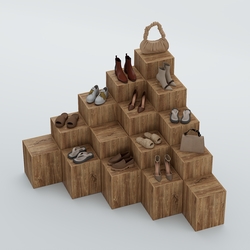 Демо-стенд Ступени-Шаг №5, Дуб Канзас коричневый