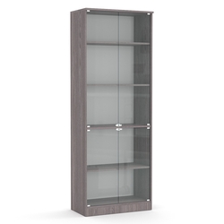 Шкаф-витрина офисный ШВ-51, Ясень Анкор темный - U31105