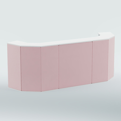 Ресепшен БАРОН №6 (ровная поверхность), Белый + 14 Flamingo