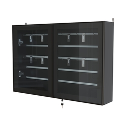 Витрина настенная №3-1Б широкая серии Collecto, Черный