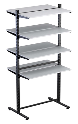 Островная система с полками ДСП серии ЛОФТ h-1800мм №7, Серый