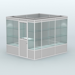 Павильон из профиля угловой №4а (5,5 кв.м), Серый