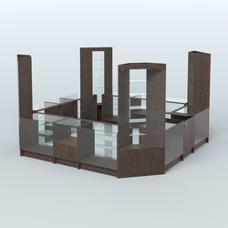 Торговый Островок "Эконом" №15 (12, 9 кв.м), Дуб Венге