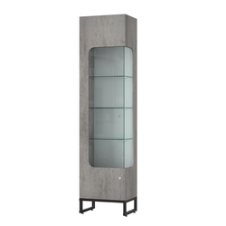 Витрина Монти №3-С правая, Бетон Чикаго светло-серый F186 ST9