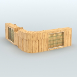 Угловой павильон Чай и Кофе с собой №4, Дуб Золотистый