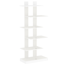 Стеллаж серии КУБ с четырьмя широкими полками №5, Белый